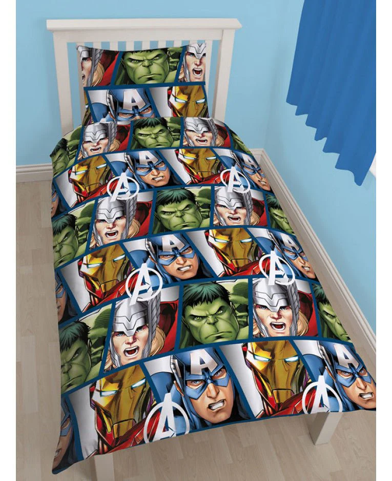 Marvel Avengers Reversible Single Duvet Cover Bedding Set - Image 2