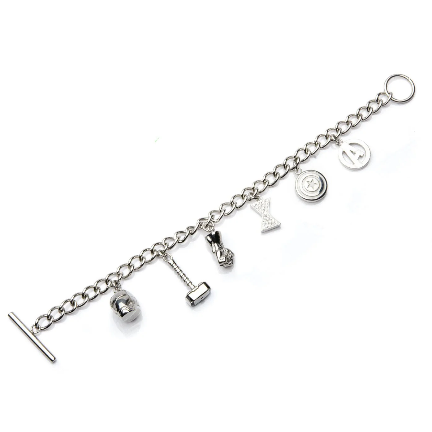 Marvel Avengers Stainless Steel Charm Bracelet - Image 2