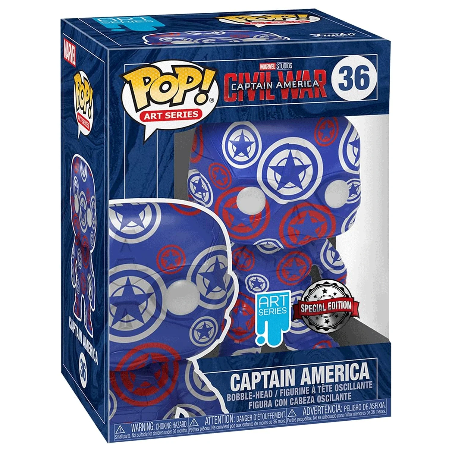Marvel Captain America Patriotic Age Pop! Vinyl and Tee Set - Image 5