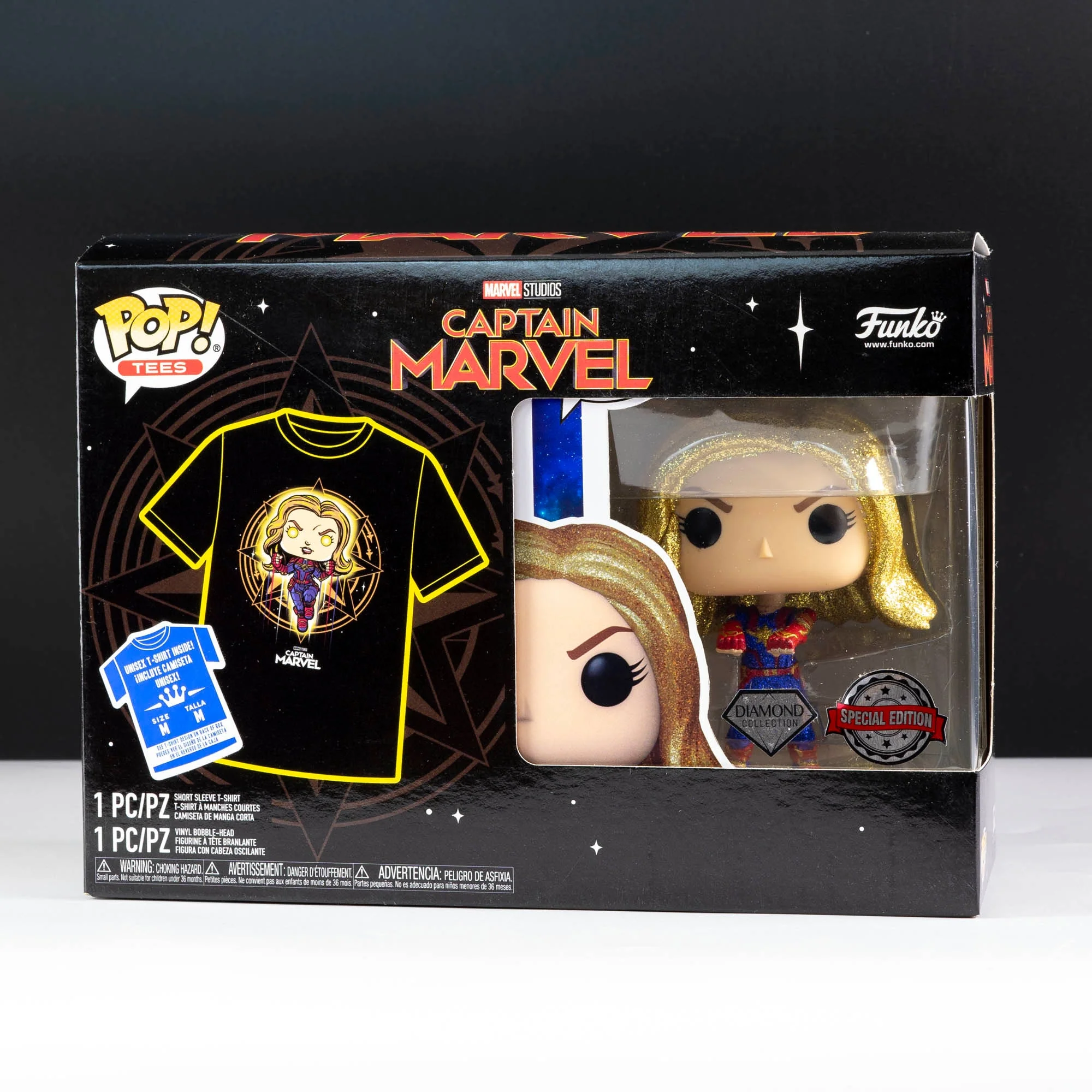 Marvel Captain Marvel Pop! Vinyl and Tee Set - Image 2