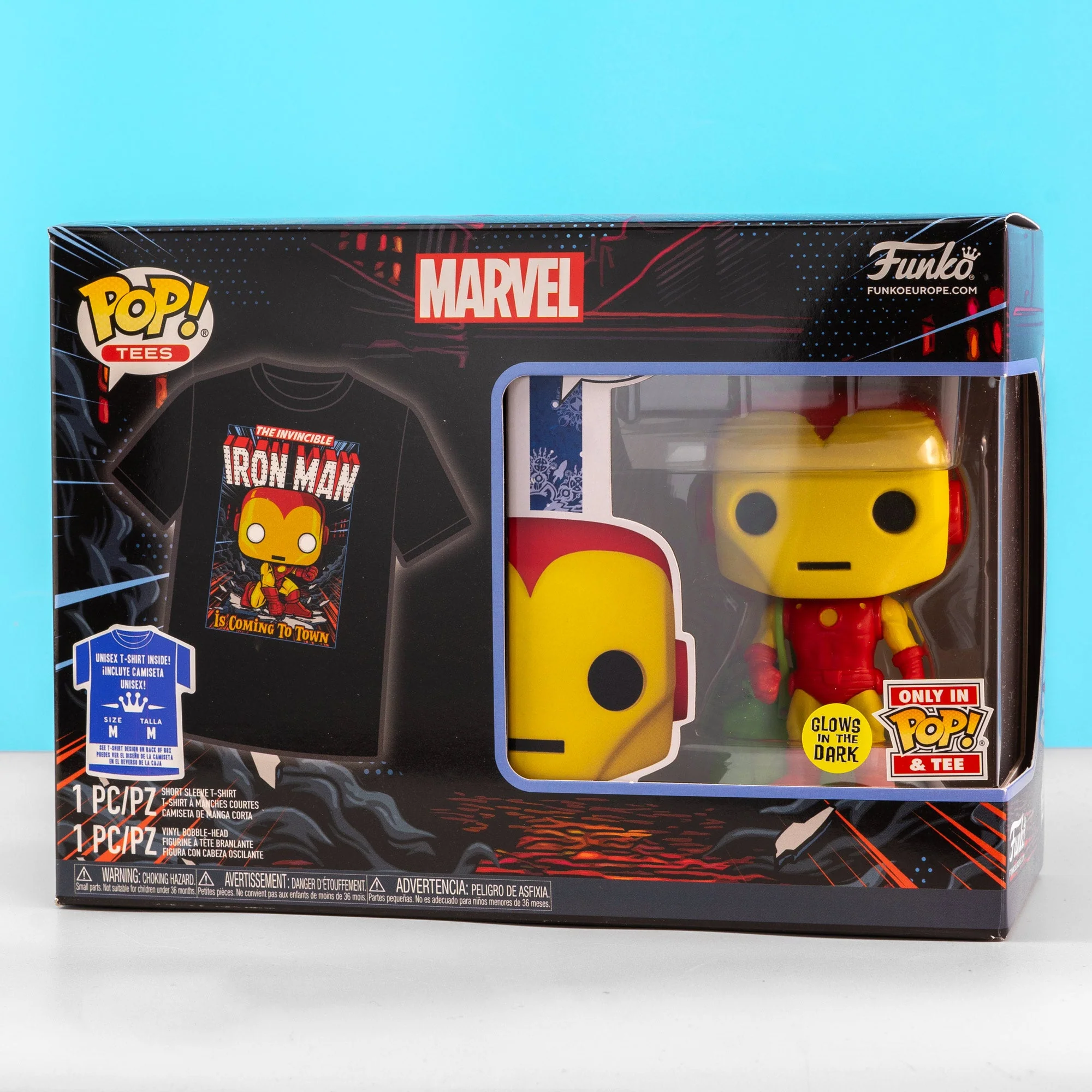 Marvel Holiday Iron Man Funko Pop! Vinyl and Tee Set - Image 2