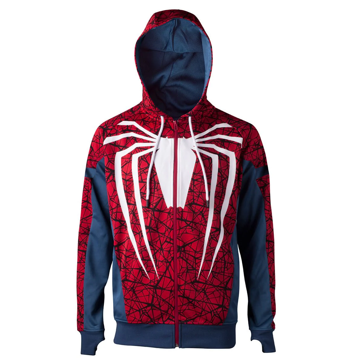 Marvel PS4 Spider-Man White Spider Costume Hoodie - Image 6