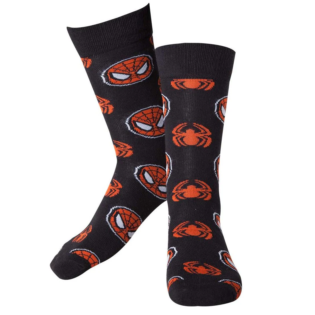 Marvel Spider-Man Mask and Logo Socks
