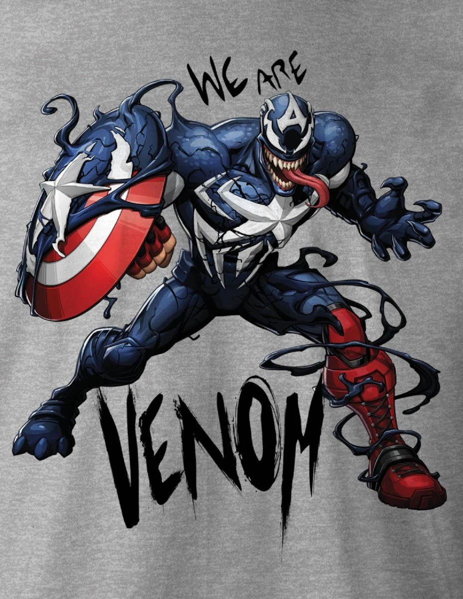 Marvel Venom "Venomized Captain America" T-Shirt - Image 2
