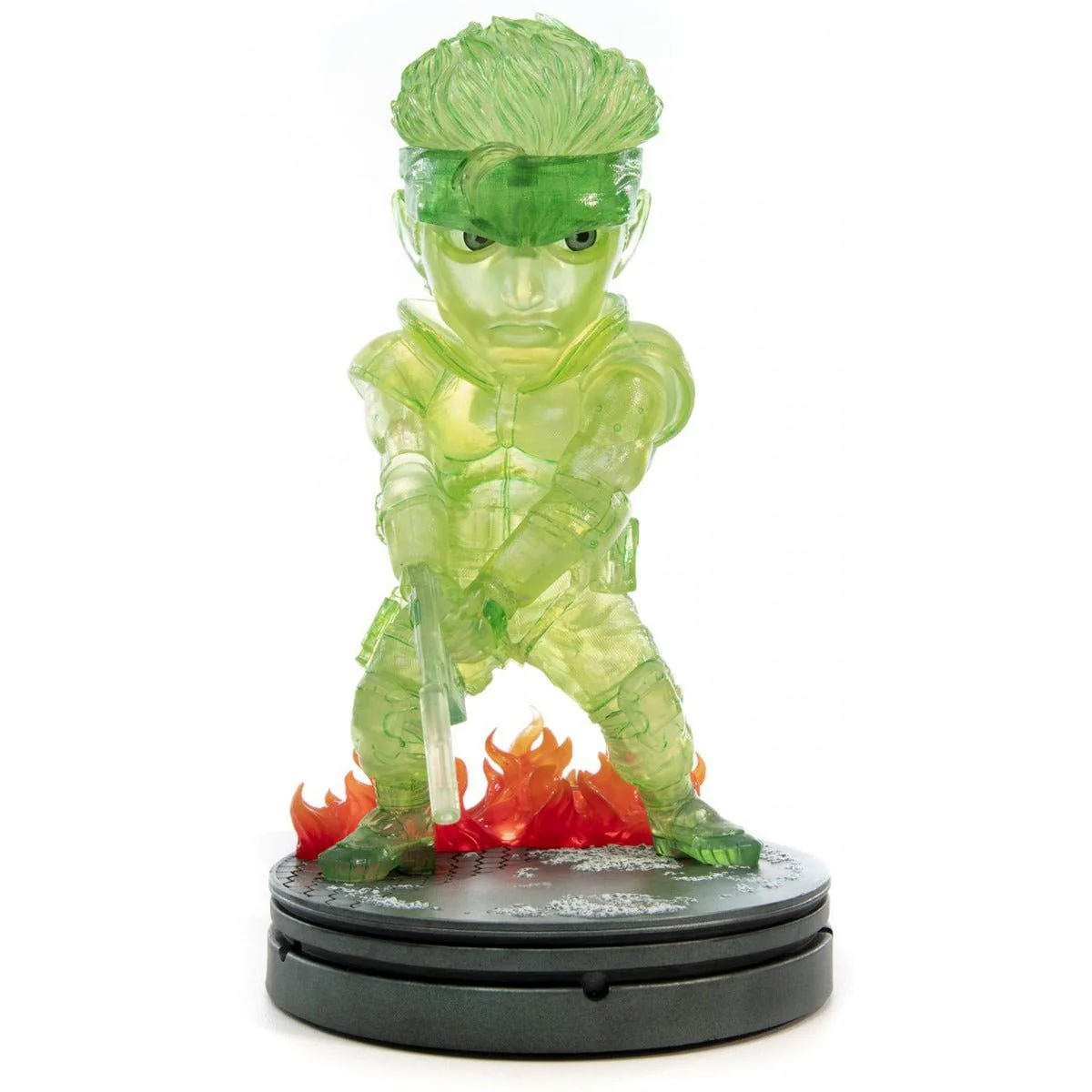 Metal Gear Solid - Solid Snake Neon Green Stealth Camouflage PVC Painted Statue
