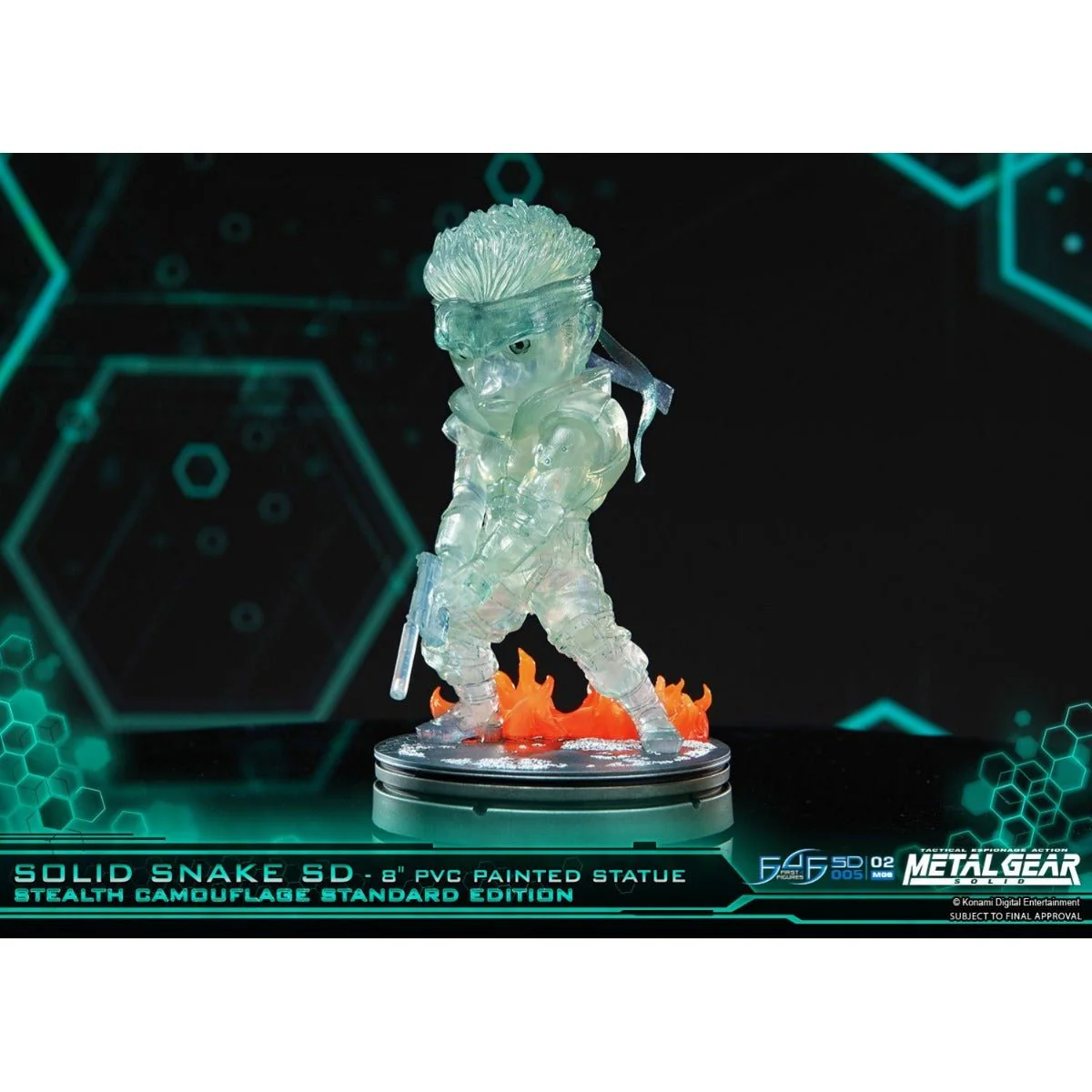 Metal Gear Solid - Solid Snake Stealth Camouflage PVC Painted Statue - Image 2