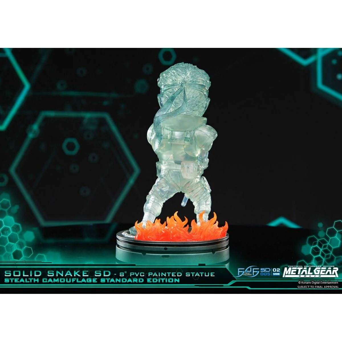 Metal Gear Solid - Solid Snake Stealth Camouflage PVC Painted Statue - Image 3