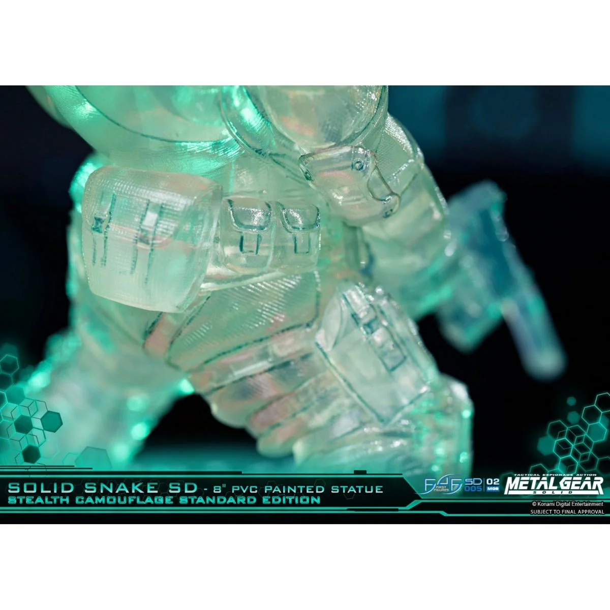 Metal Gear Solid - Solid Snake Stealth Camouflage PVC Painted Statue - Image 9