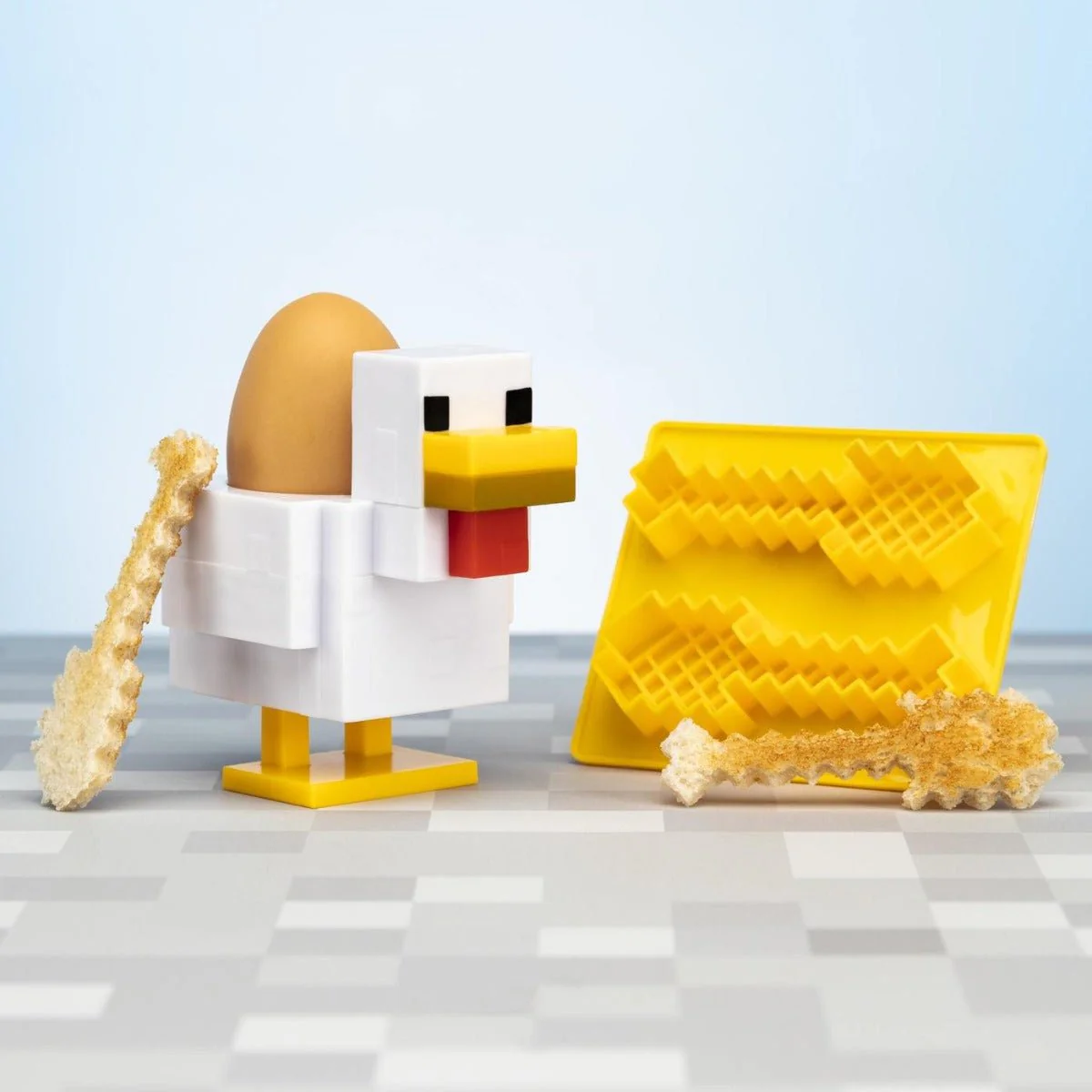 Minecraft Chicken Egg Cup And Toast Cutter