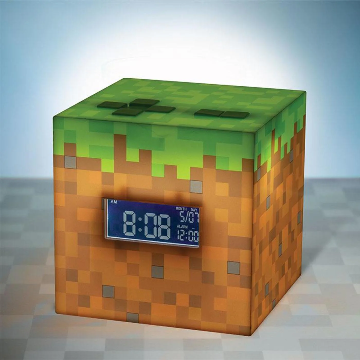Minecraft Grass Block Alarm Clock
