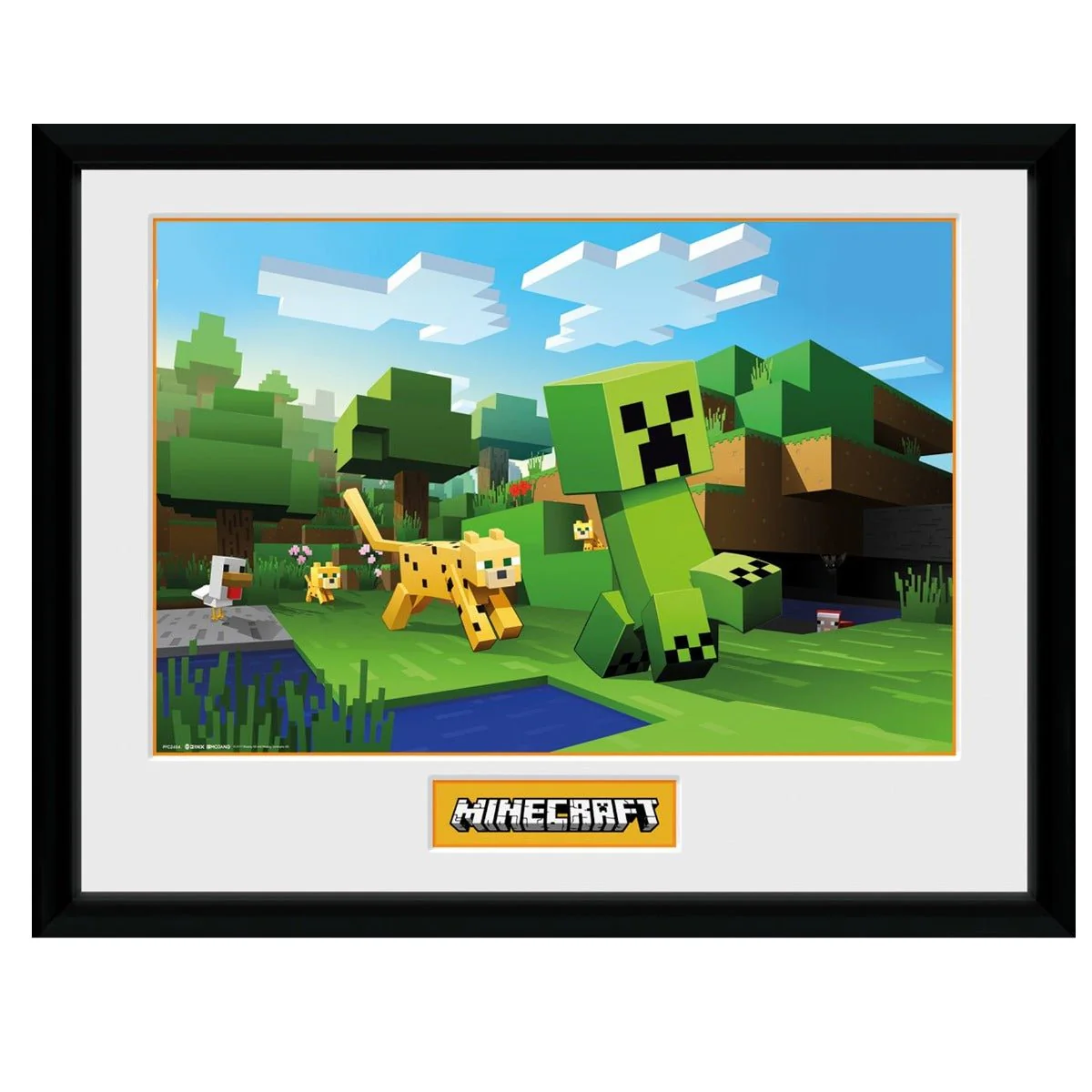 Minecraft Ocelot Framed Print