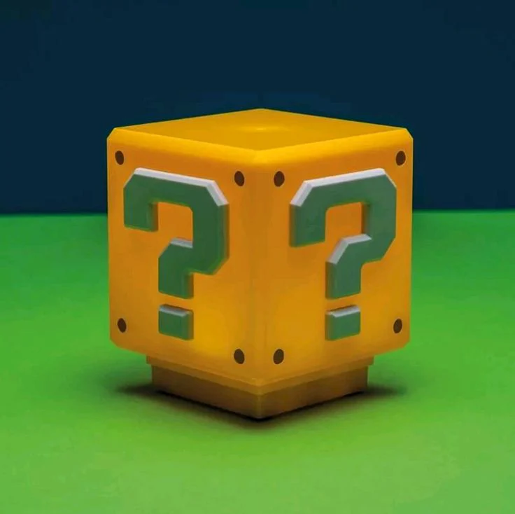 Mini Question Block Super Mario Light