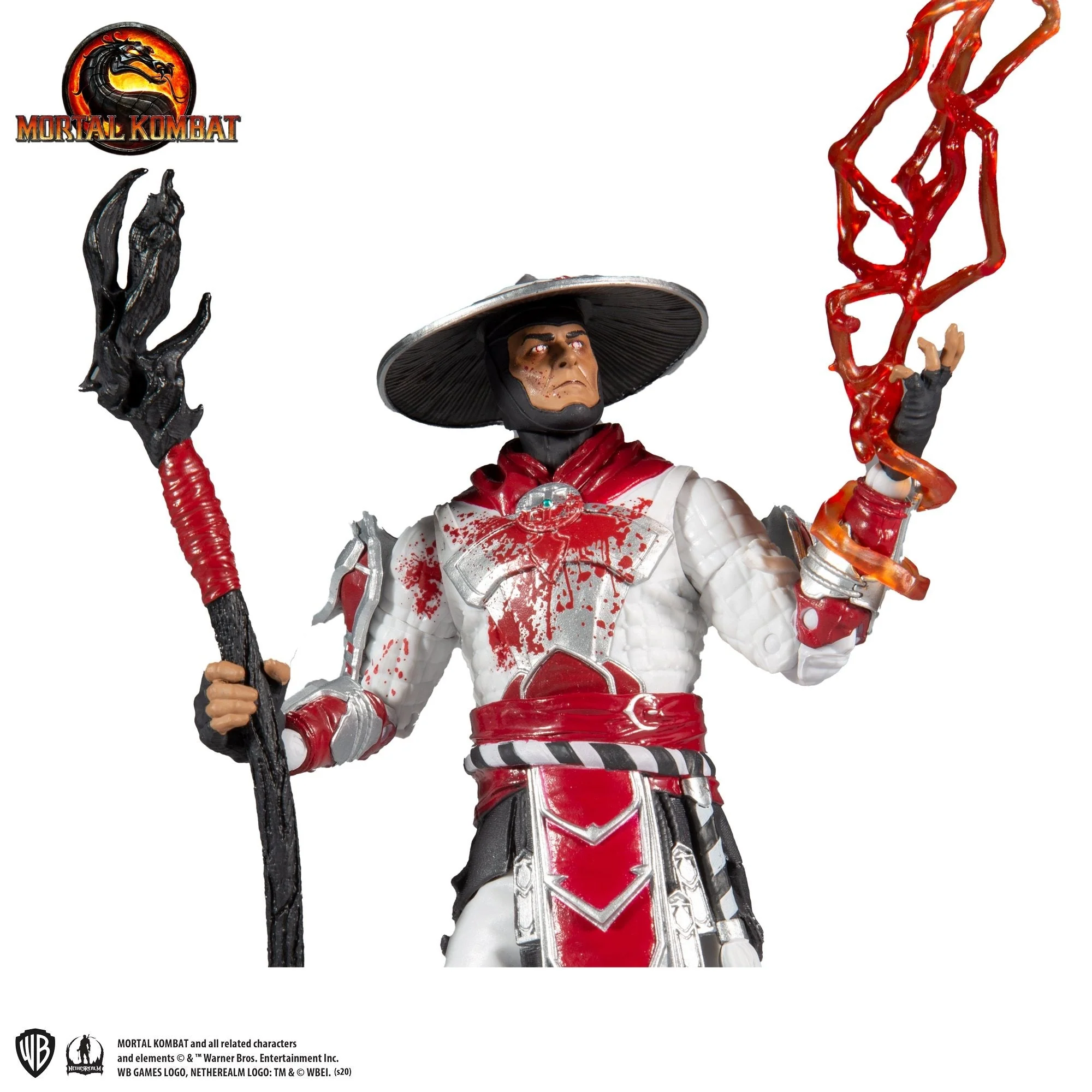 Mortal Kombat Raiden White Hot Fury 7" Action Figure - Image 3
