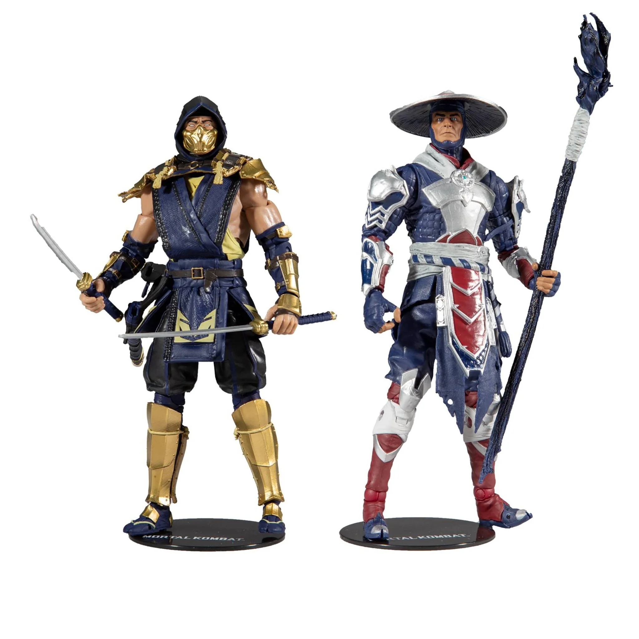 Mortal Kombat Scorpion and Raiden Twin pack 7" Action Figures