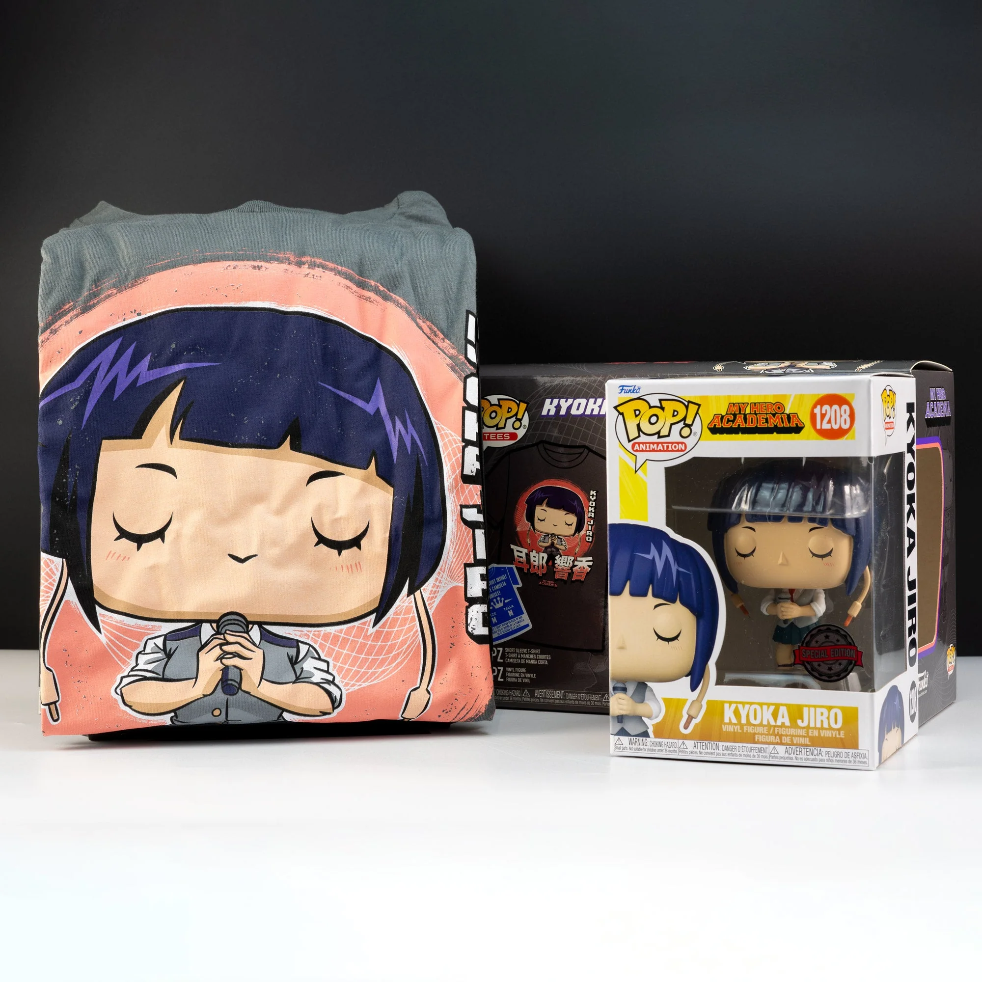 My Hero Academia Jirou with Microphone Pop! Vinyl and Tee Set