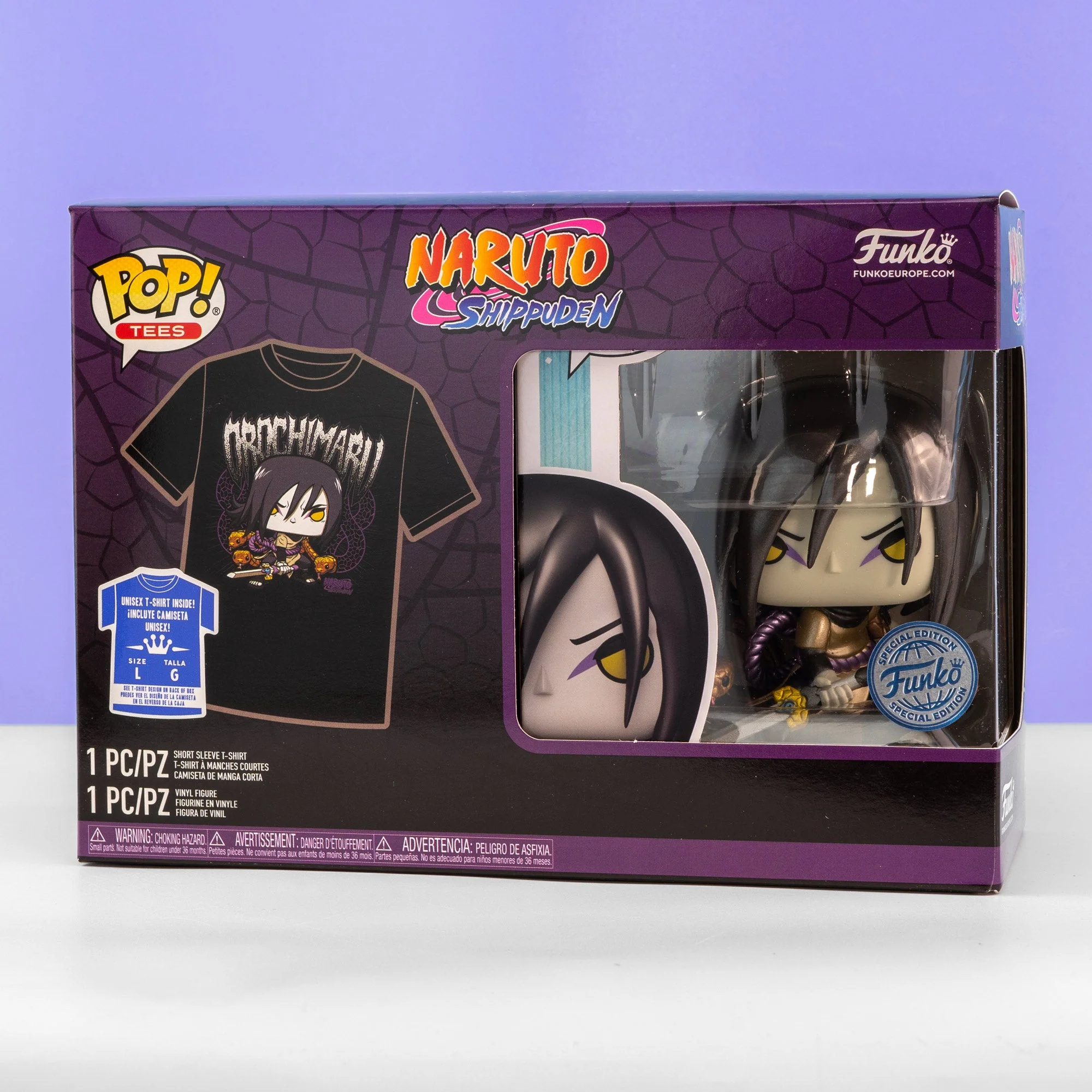 Naruto Orochimaru Pop! Vinyl and Tee Set - Image 2