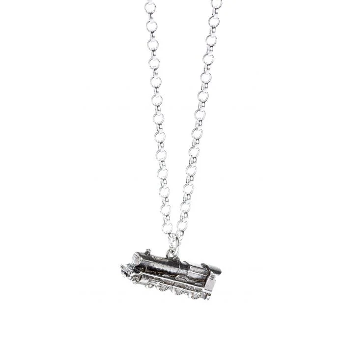 Harry Potter Hogwarts Express Sterling Silver Necklace