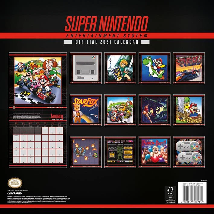 Official Super Nintendo 2021 Calendar - Image 3