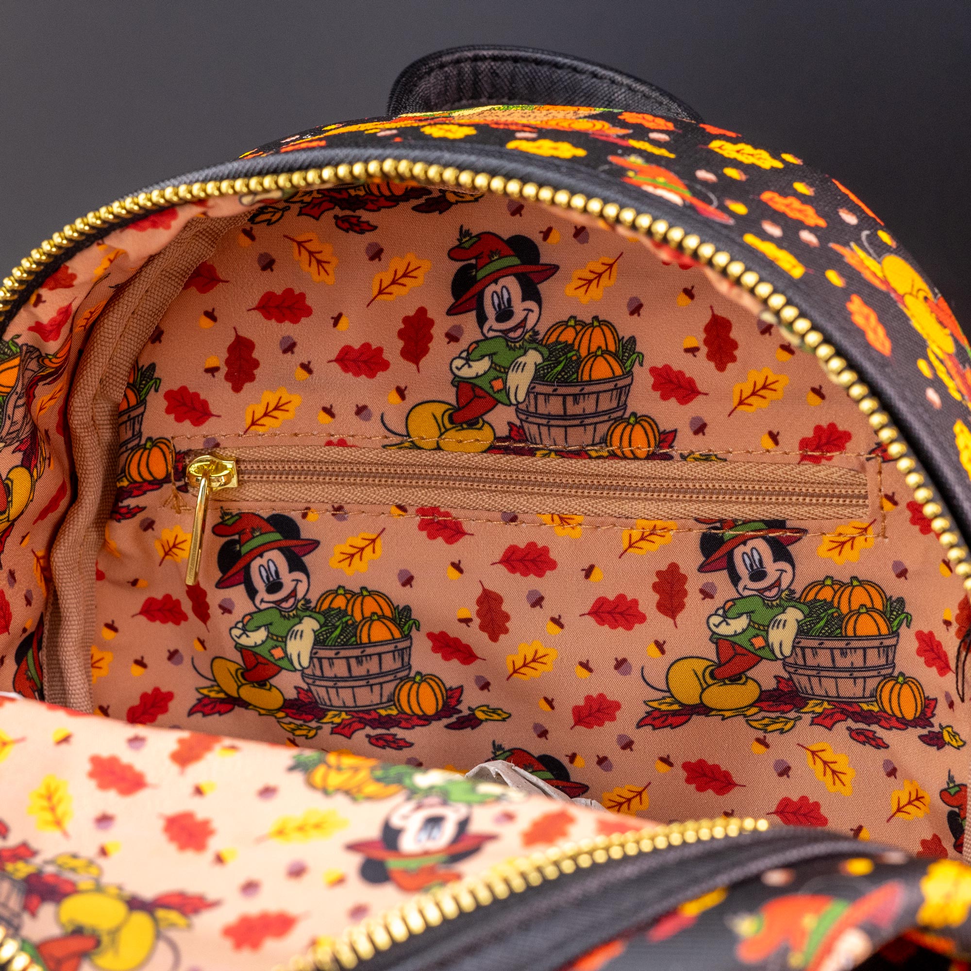 Loungefly x Disney Mickey Mouse Scarecrow AOP Mini Backpack - Image 6