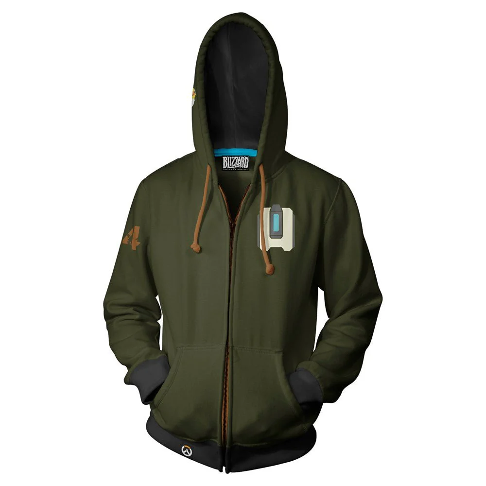 Overwatch Bastion Zip-Up Hoodie - Image 4