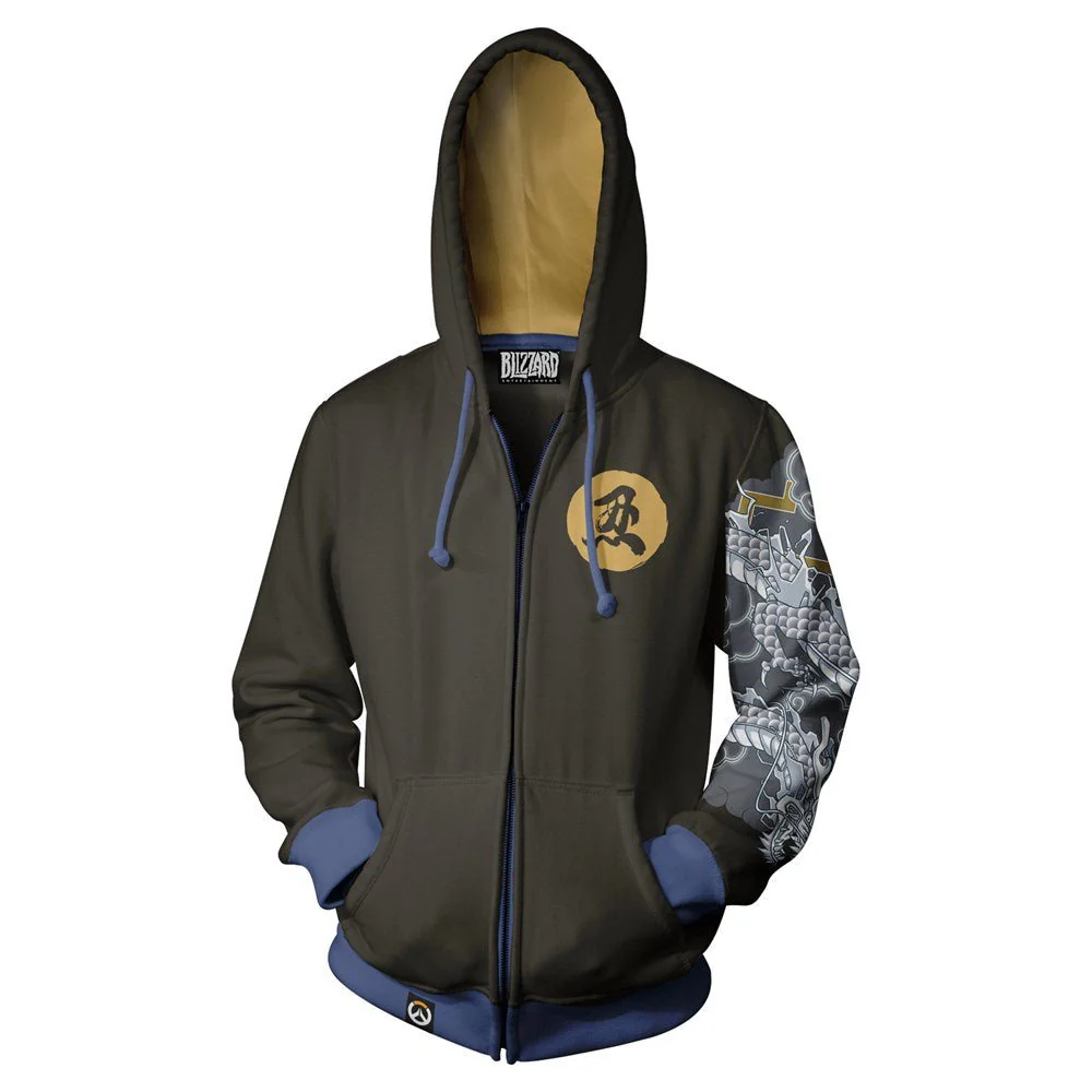 Overwatch Hanzo Zip-Up Hoodie - Image 6