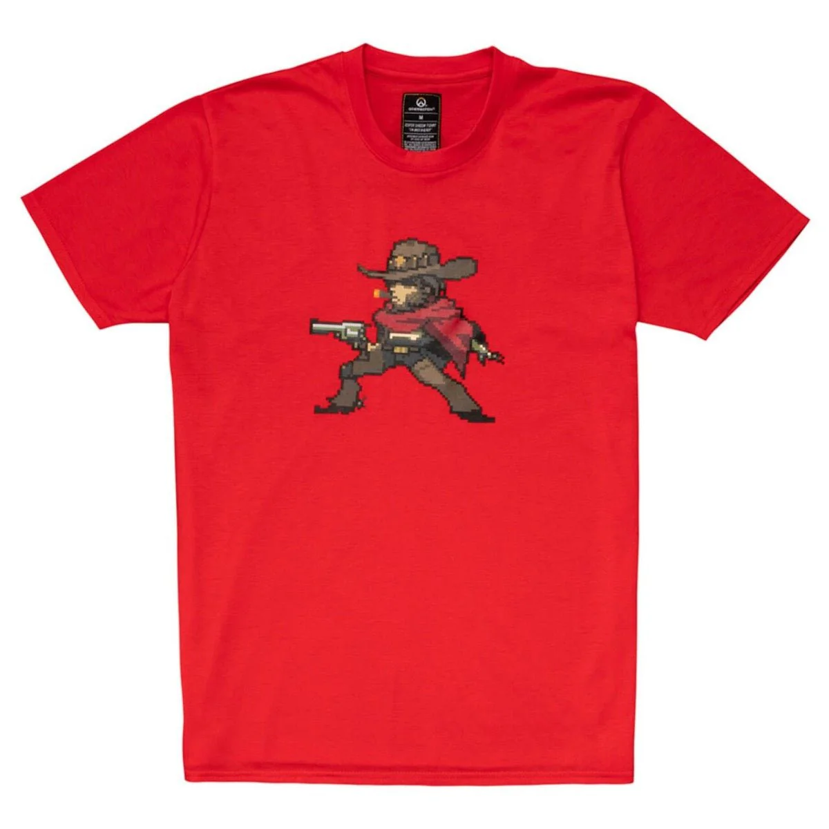 Overwatch McCree Character Pixel Art T-Shirt - Image 3