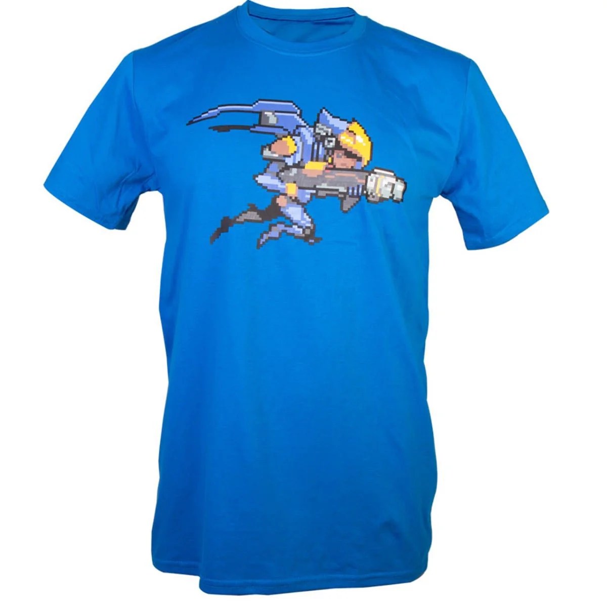 Overwatch Pharah Character Pixel Art T-Shirt - Image 3