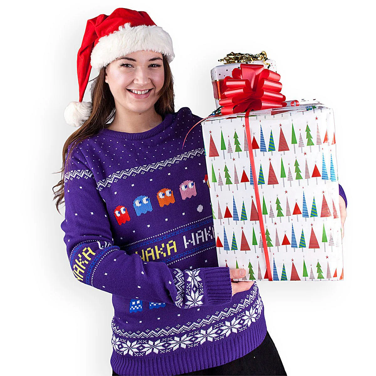 Pacman Knitted Christmas Jumper / Sweater - Image 2