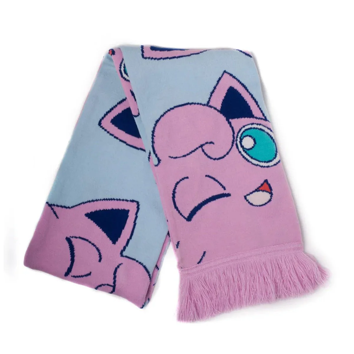 Pokemon Jigglypuff Pastel Knitted Scarf