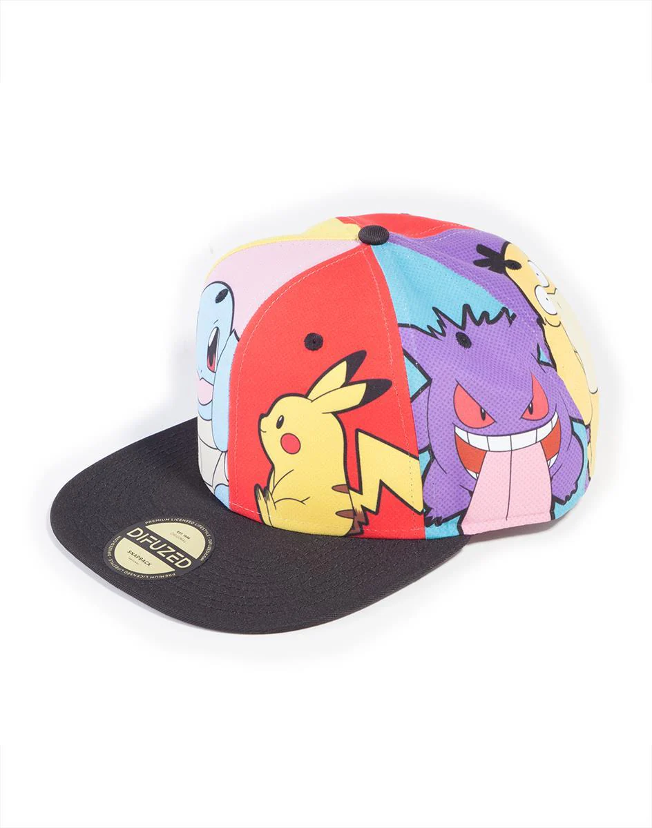 Pokemon Multi Pop Art Snapback Cap - Image 2