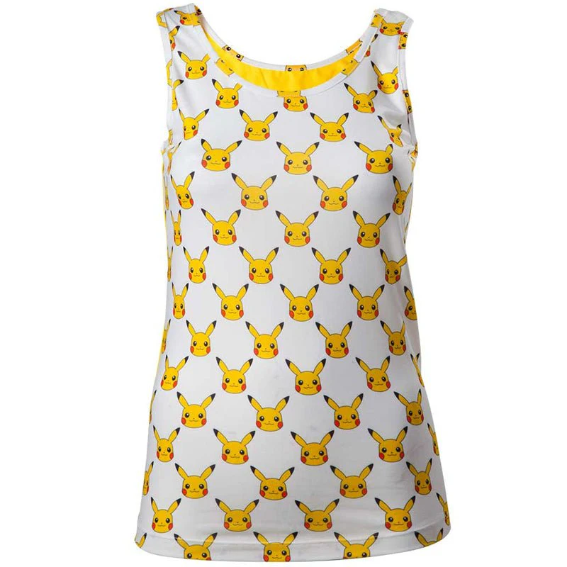 Pokemon Pikachu All Over Print Ladies Vest Top - Image 2
