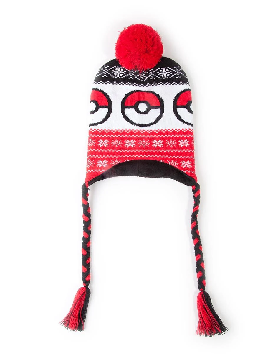 Pokemon Pokeball Sherpa Beanie