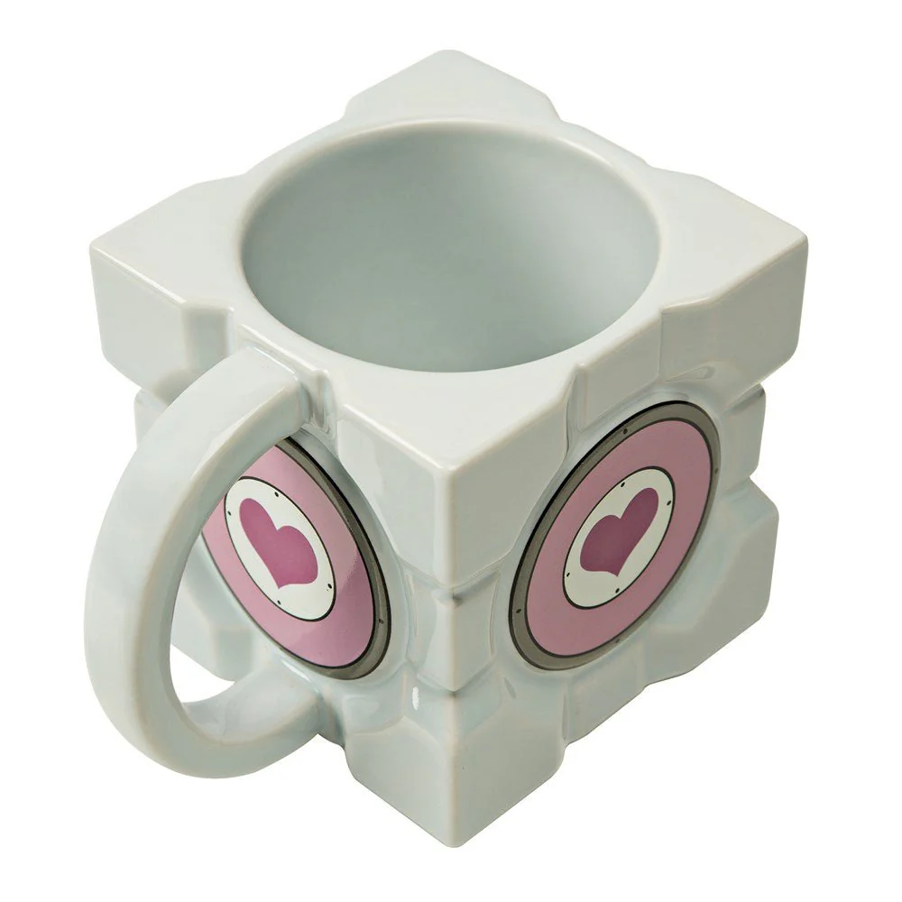 Portal Companion Cube Ceramic Mug - Image 2