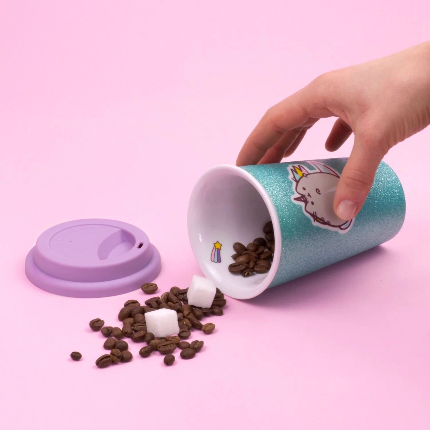 Pusheen Unicorn Ceramic Travel Mug - Image 4