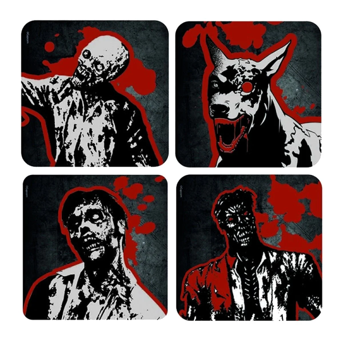 Resident Evil Umbrella Corp Set of 4 Lenticular Coasters - Image 2