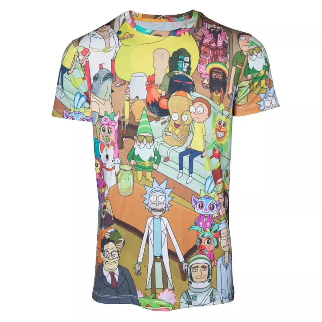 Rick and Morty Characters T-Shirt - Image 6