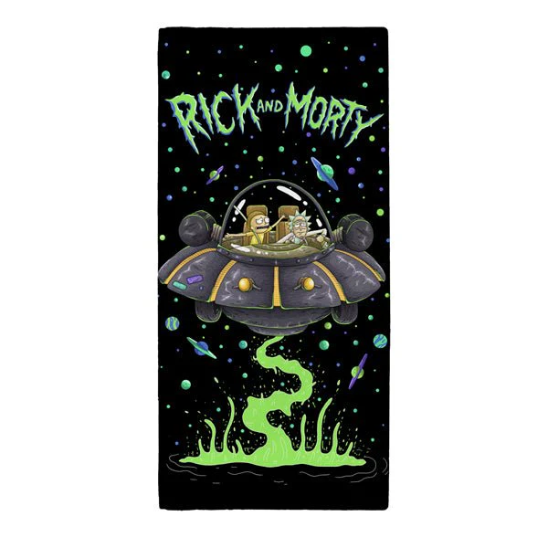 Rick and Morty Cotton Beach Towel
