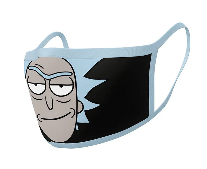 Rick and Morty featuring Rick Face Mask 2 Pack