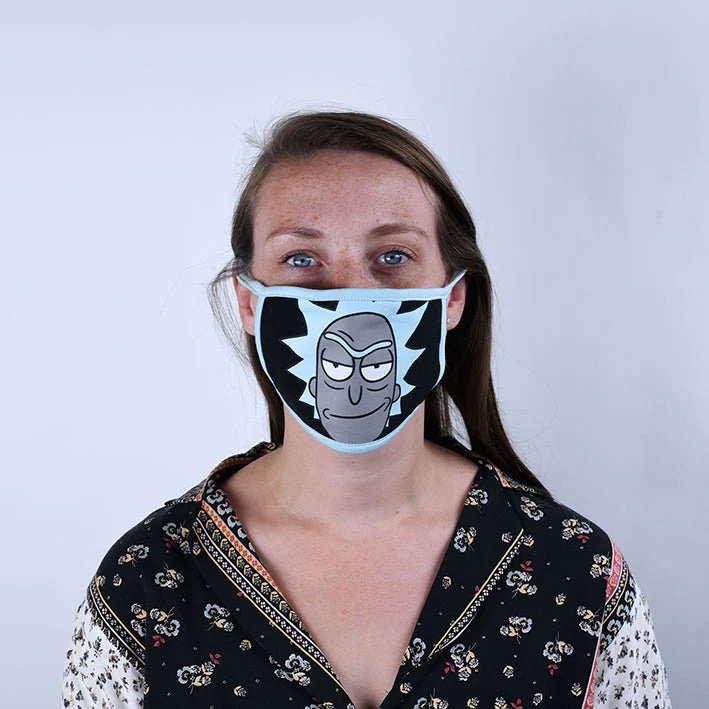 Rick and Morty featuring Rick Face Mask 2 Pack - Image 3