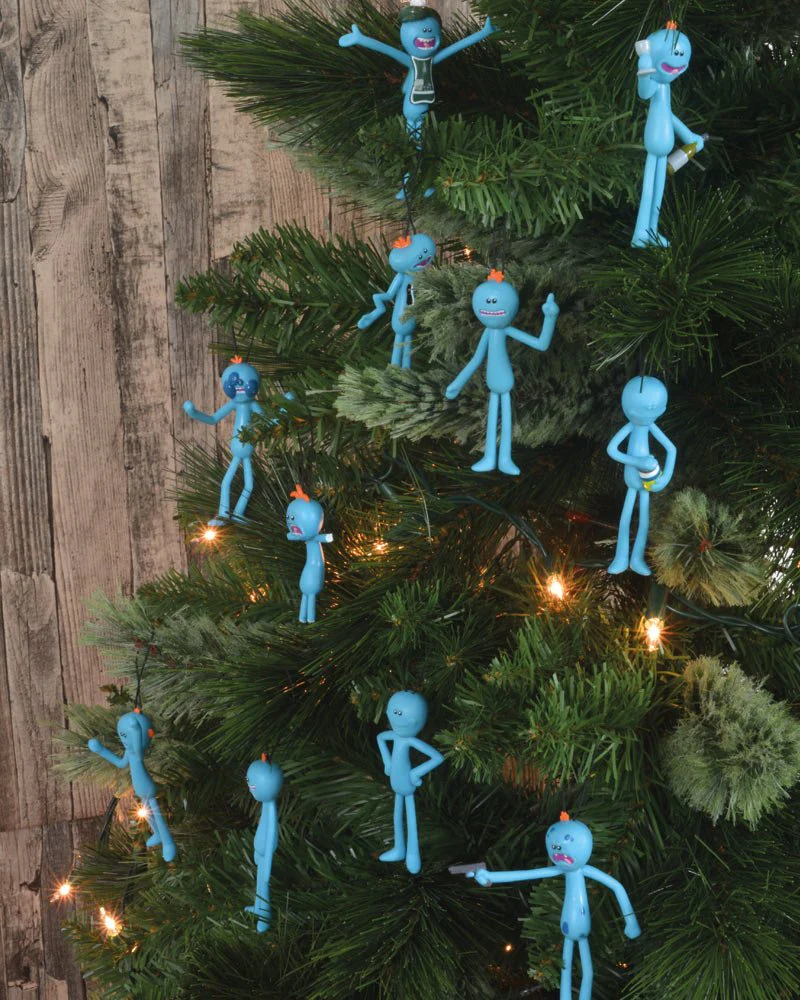 Rick and Morty Mr Meeseeks Christmas Tree Decorations (12-pack) - Image 2