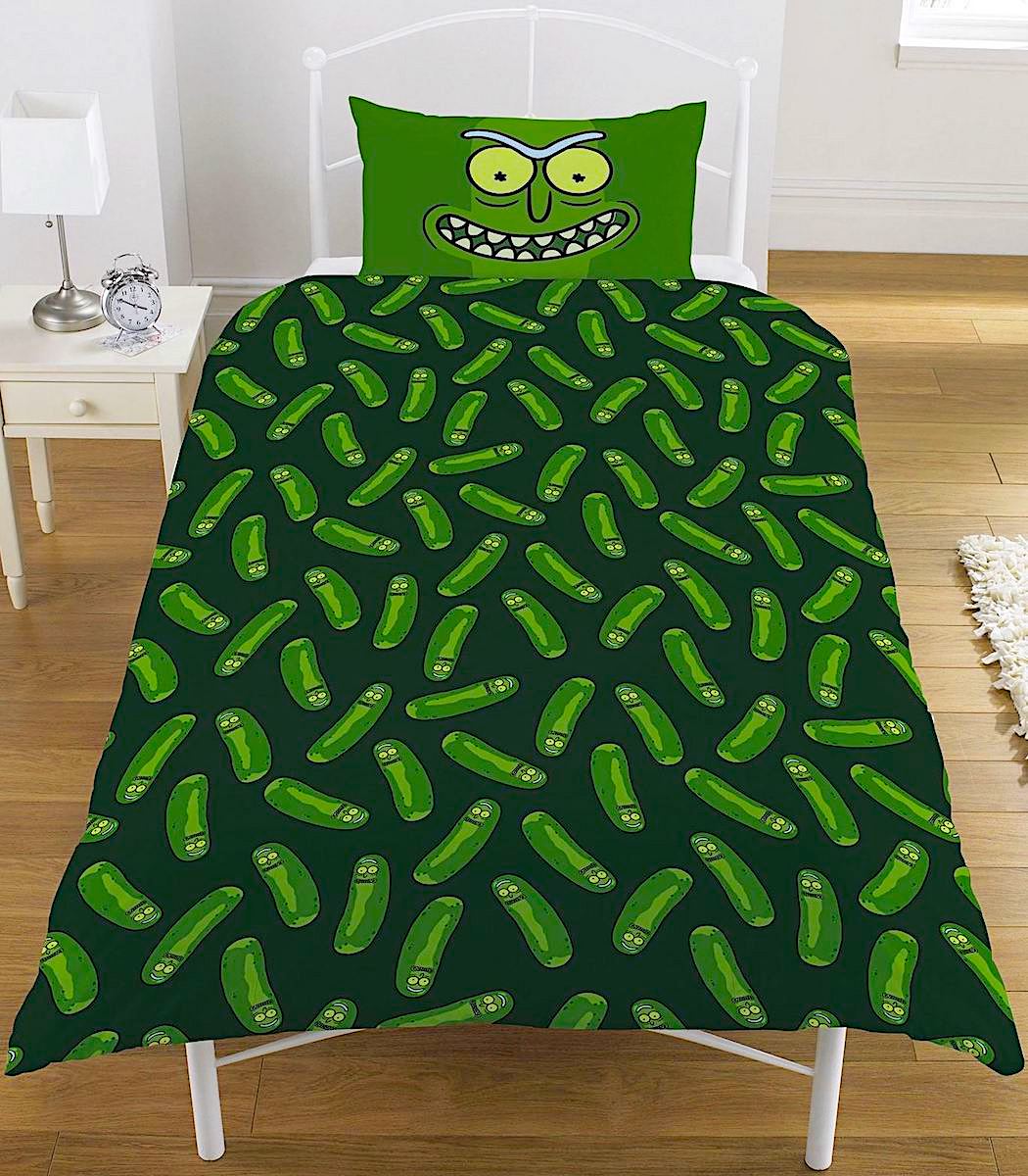 Rick and Morty Pickle Rick Single Duvet Cover Bedding Set - Image 2