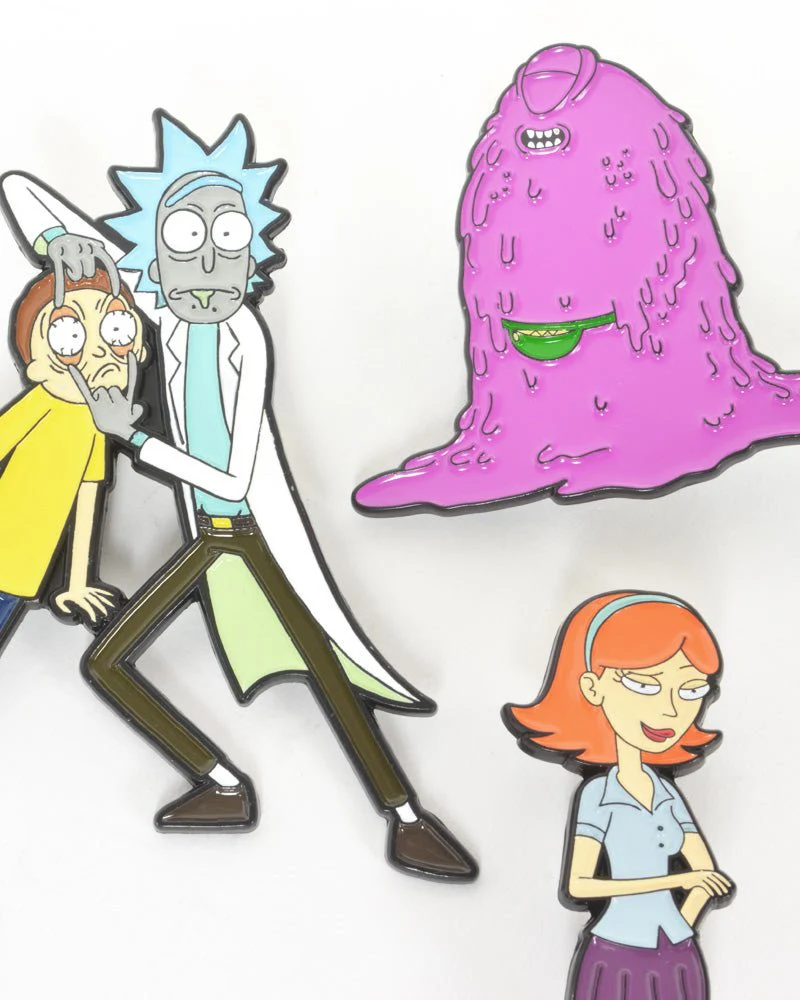 Rick and Morty S01E01 Pin Badge Set - Image 8