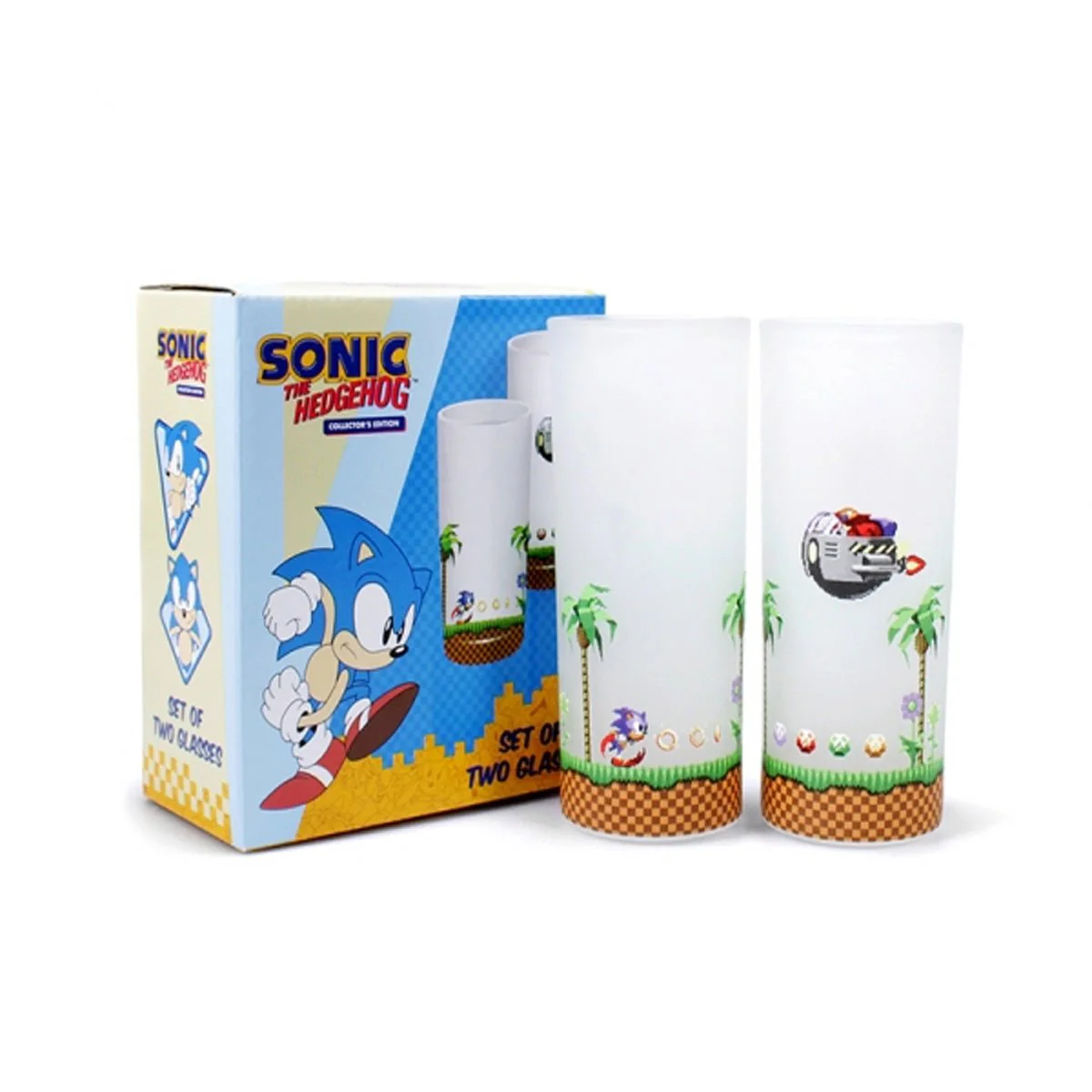Sonic the Hedgehog Set of 2 Glasses (Sonic & Eggman) - Image 3