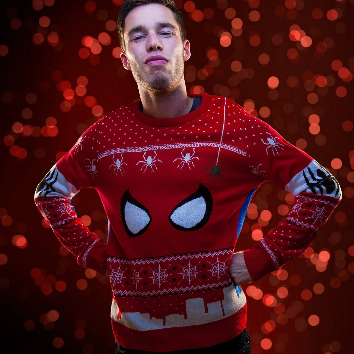 Spider-Man Knitted Christmas Jumper / Sweater - Image 2