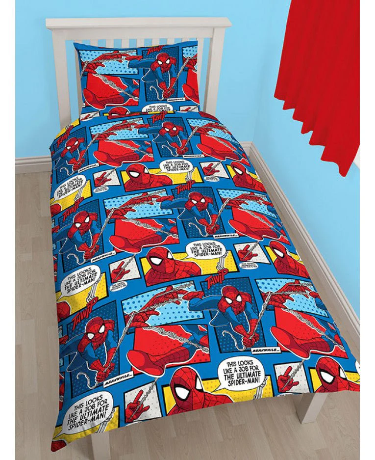 Spider-Man Webhead Reversible Single Duvet Cover Bedding Set - Image 2