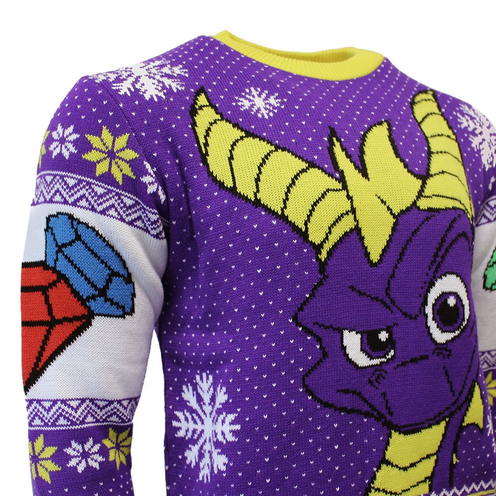Spyro the Dragon Knitted Christmas Jumper / Sweater - Image 2