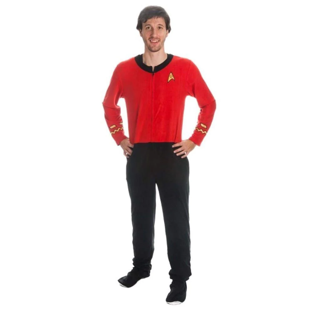 Star Trek TOS Comms Full Length Footed Onesie - Image 3