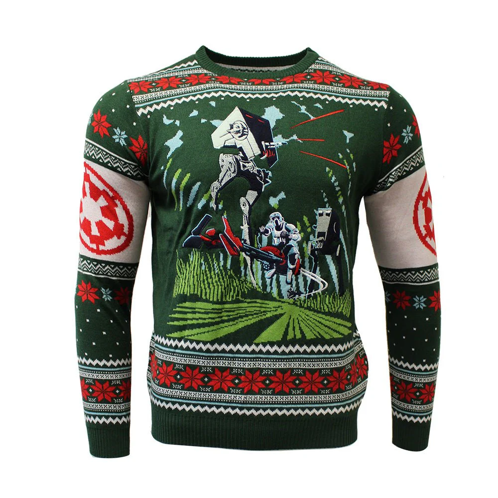 Star Wars Battle of Endor Knitted Christmas Jumper / Sweater - Image 8