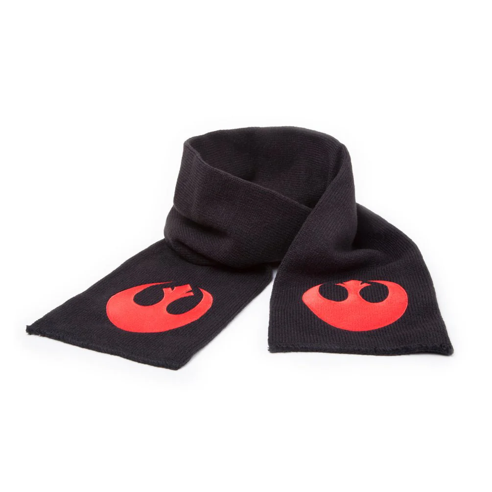 Star Wars Black Scarf with Rebel Alliance Logo