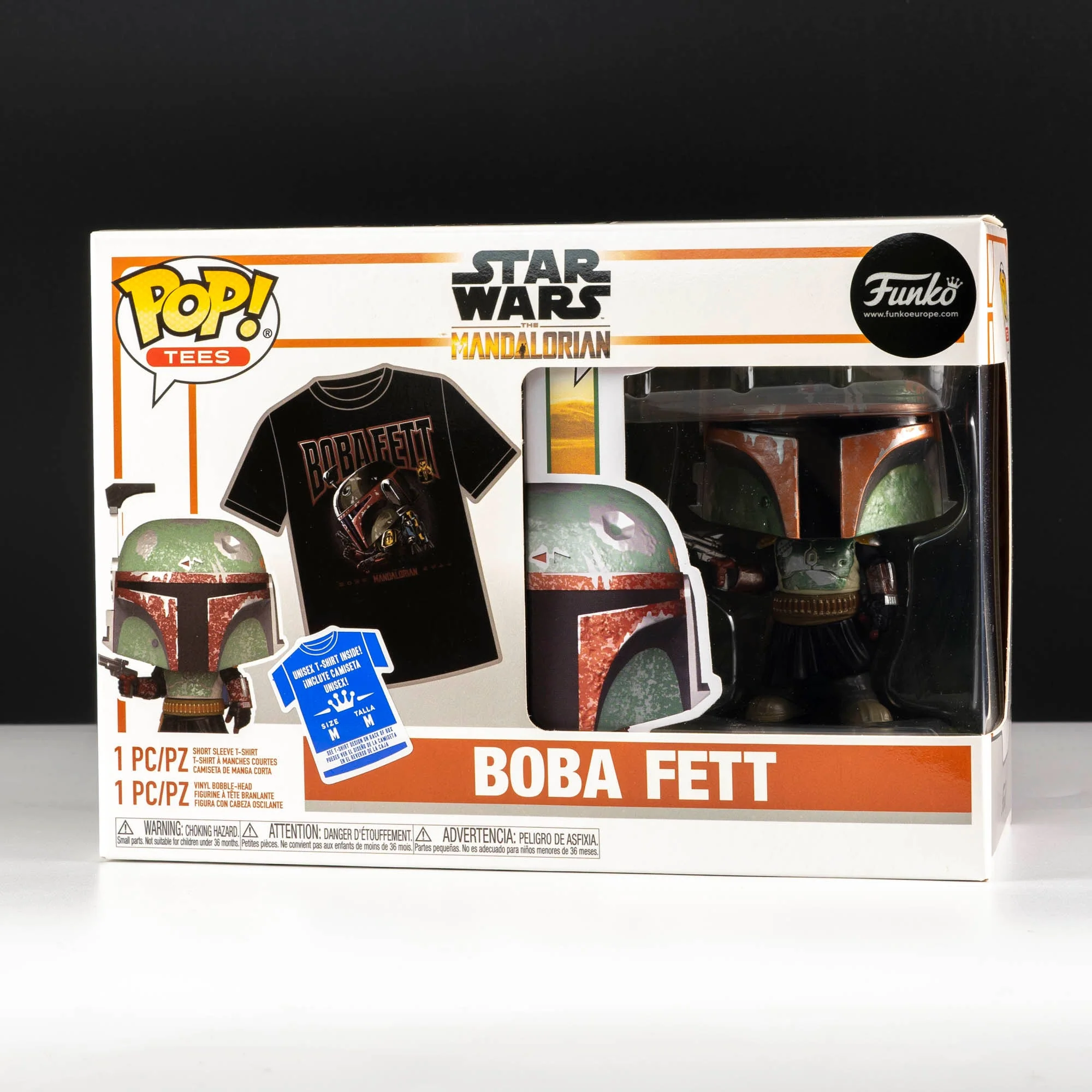 Star Wars Boba Fett with Blasters Pop! Vinyl and Tee Set - Image 2